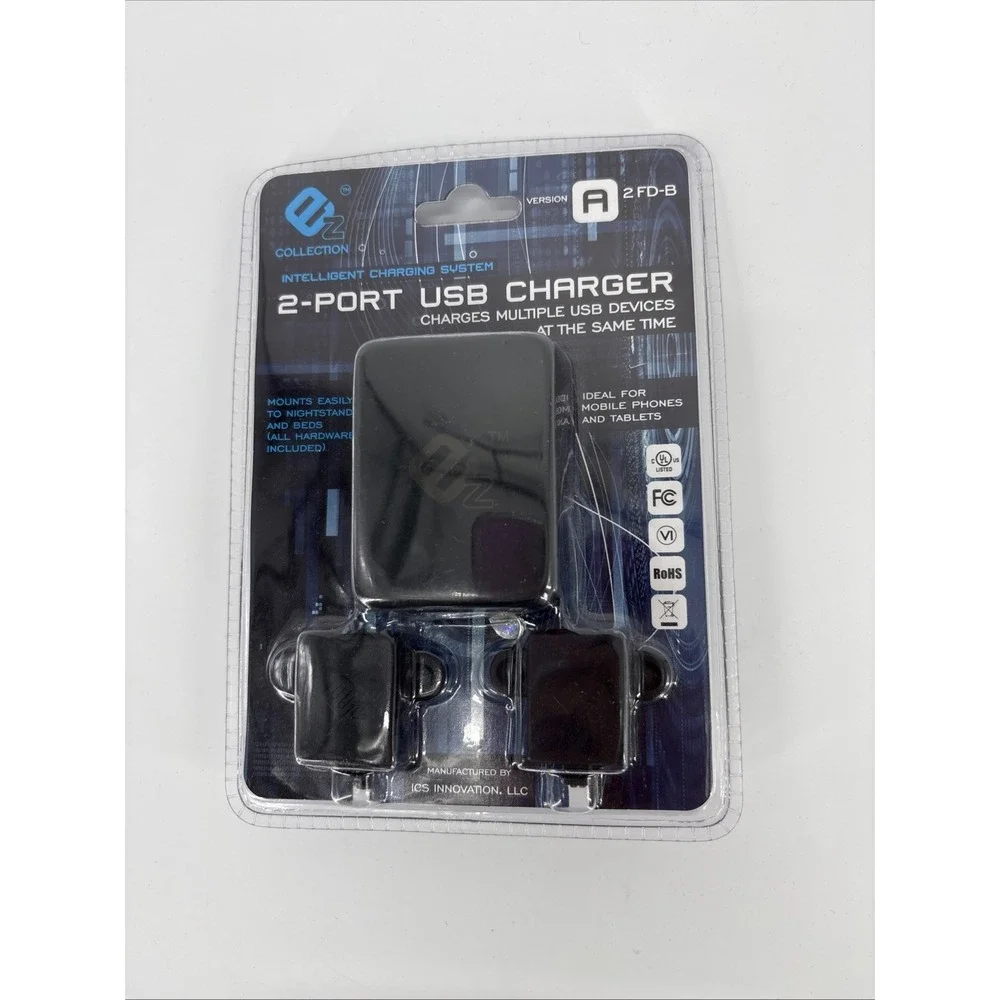 EZ Collection 2 Port USB Charger New In Box